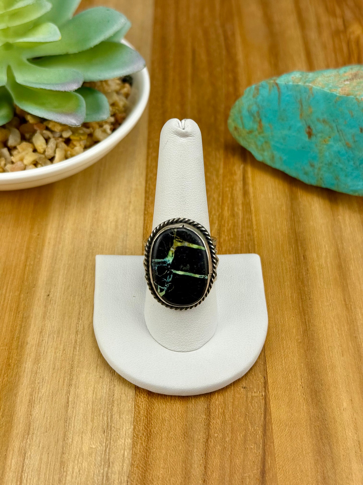 Blackjack Turquoise Single Stone Ring