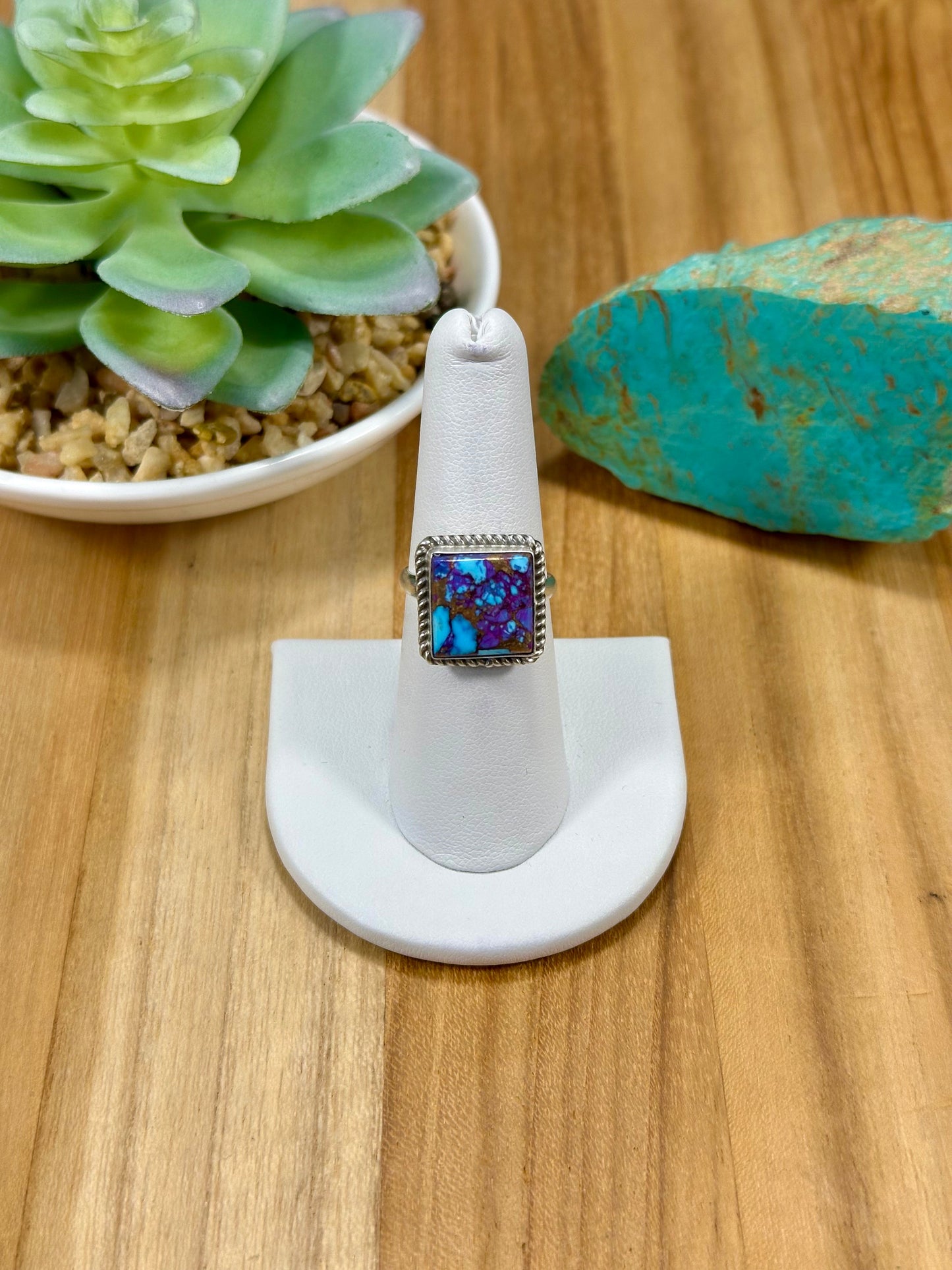 Mohave Square Sterling Silver Ring