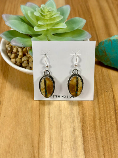 Boulder Oval Sterling Silver Earrings