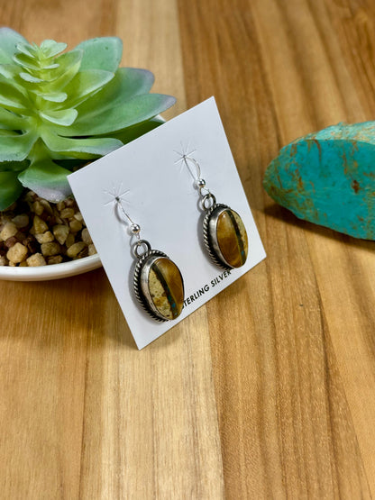 Boulder Oval Sterling Silver Earrings