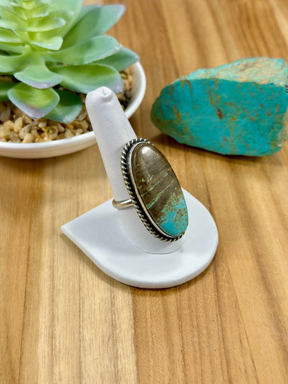 #8 Oval Sterling Silver Ring