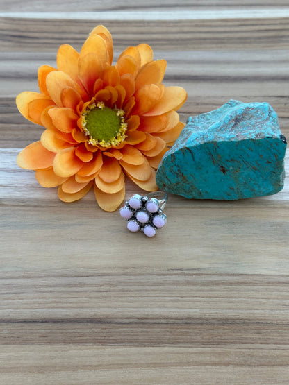 Pink Conch Flower Ring