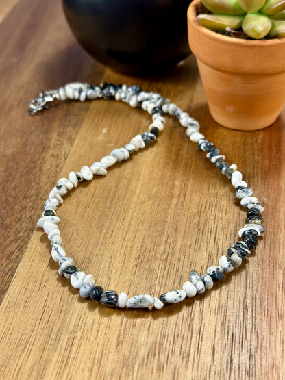 White Buffalo Chip Necklace
