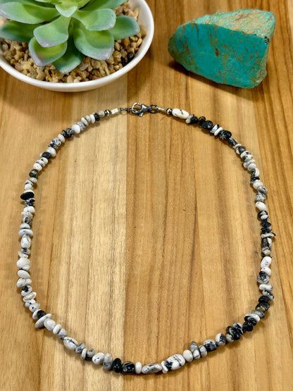 White Buffalo Chip Necklace