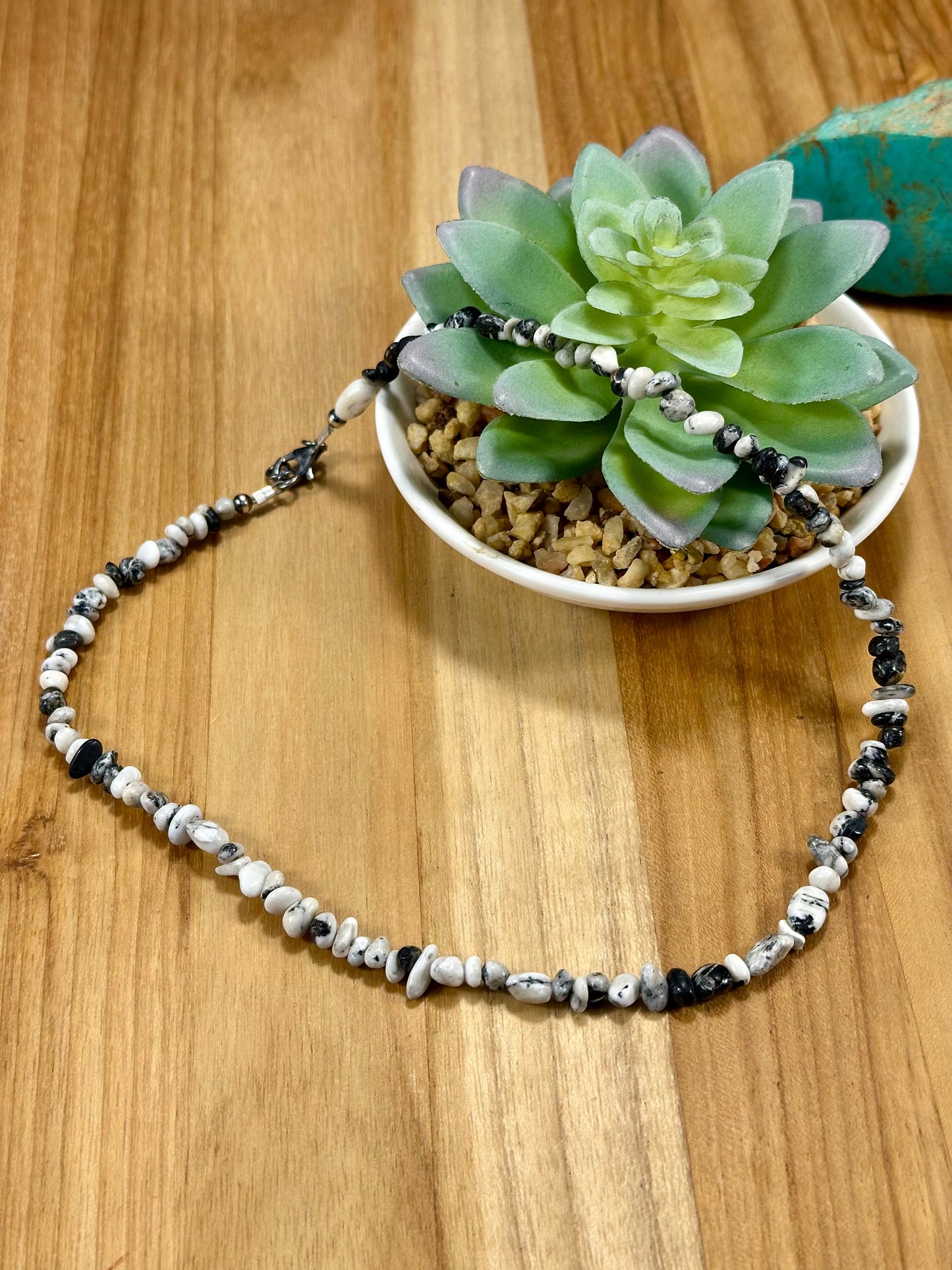 White Buffalo Chip Necklace