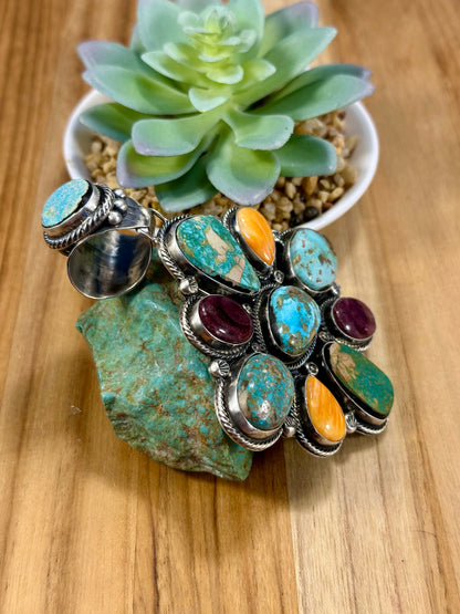 Multi-Gem Cluster Pendant