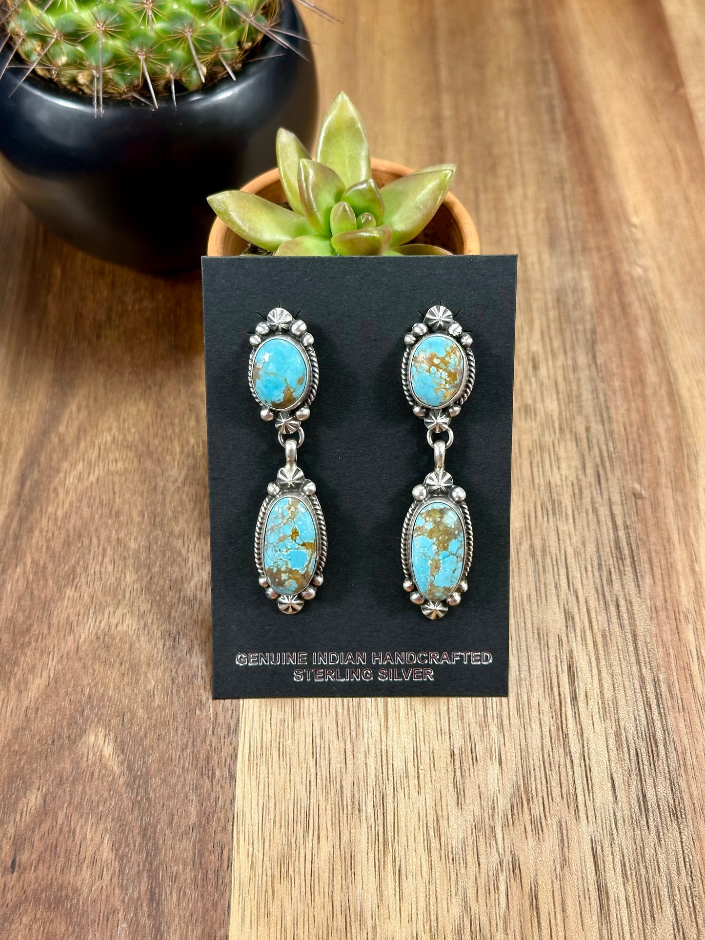 #8 Turquoise Cluster Necklace Set