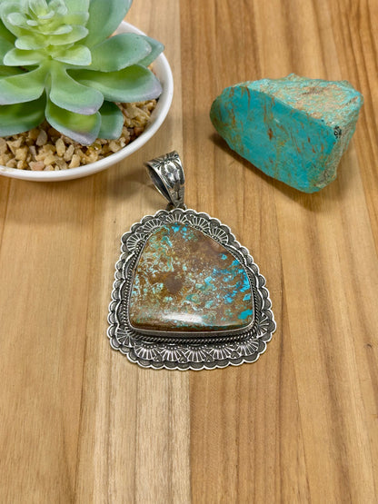 Royston Single Stone Sterling Silver Pendant