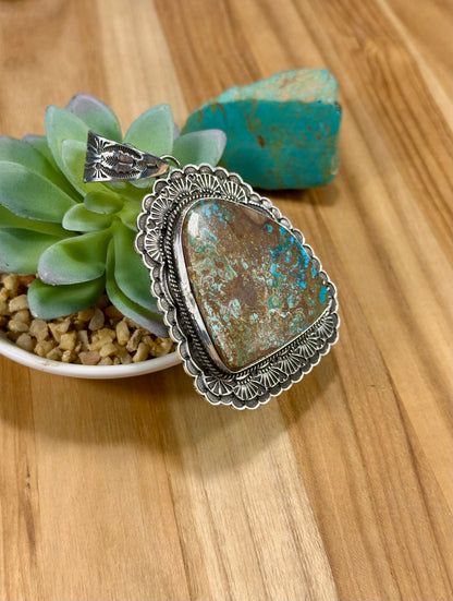 Royston Single Stone Sterling Silver Pendant