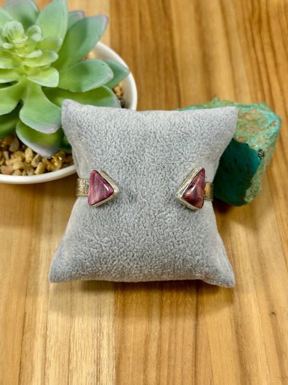 Purple Spiny Open Sterling Silver Cuff