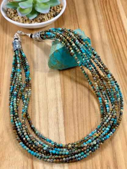 Kingman Turquoise Multi Strand Necklace
