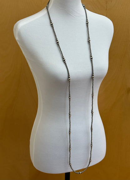 4-8MM Varied Navajo Style Pearl Necklace