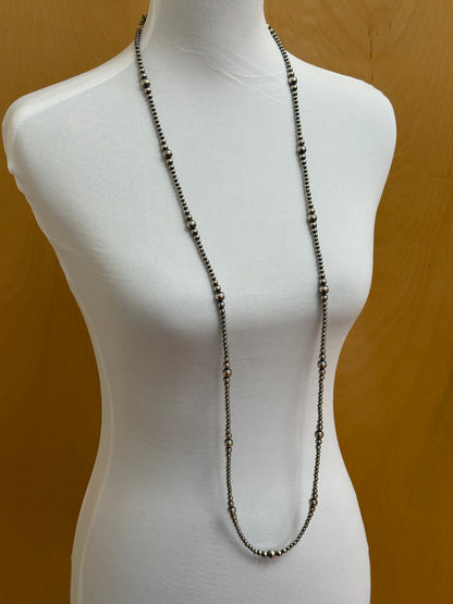 4-8MM Varied Navajo Style Pearl Necklace