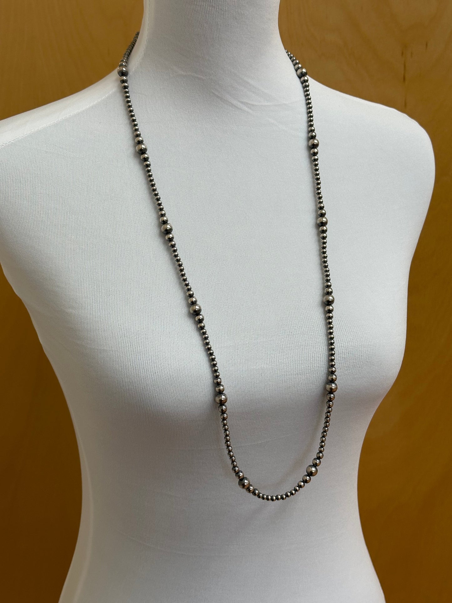 4-8MM Varied Navajo Style Pearl Necklace