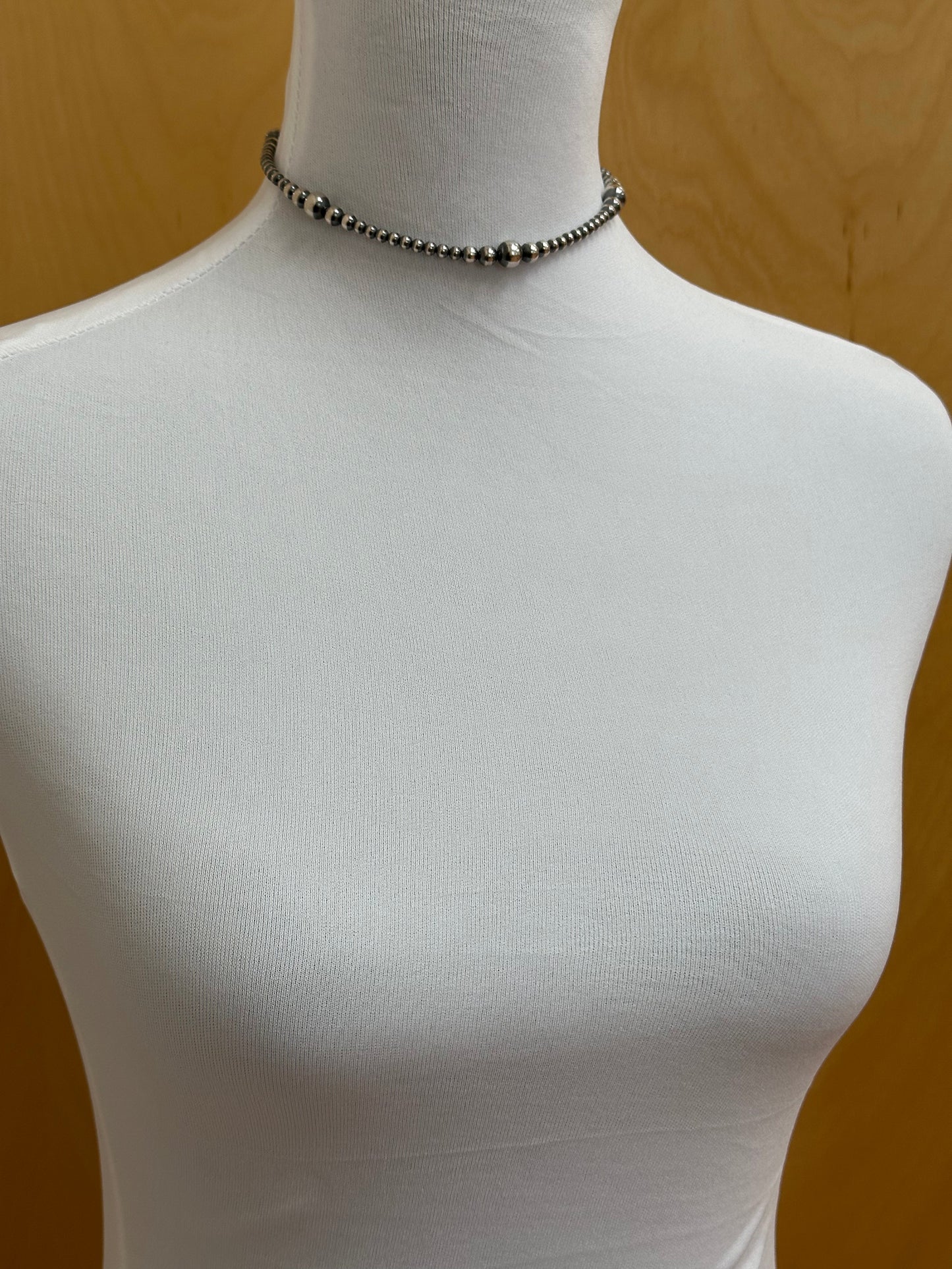 4-8MM Varied Navajo Style Pearl Necklace