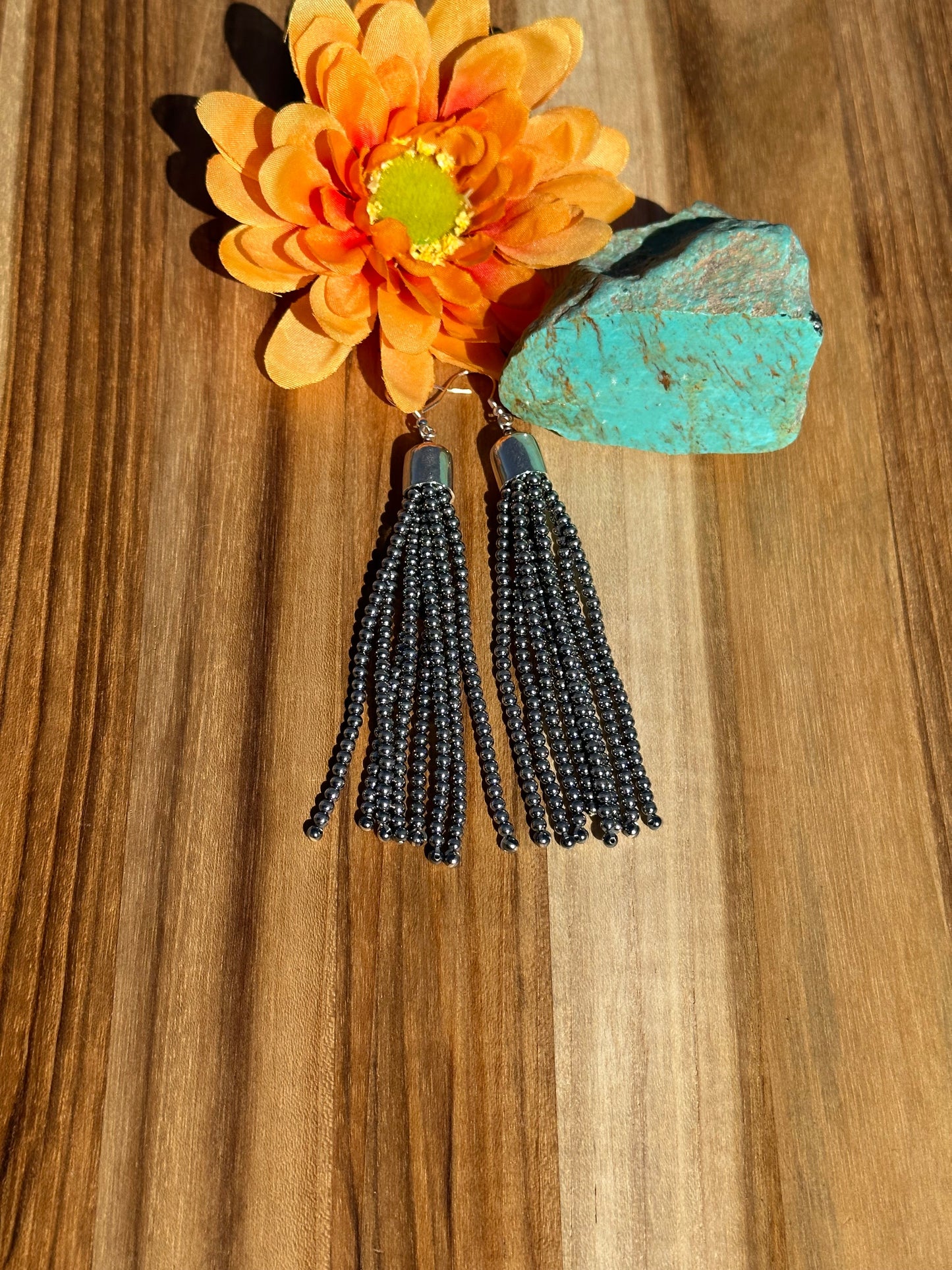 Sterling Pearl Tassel Earrings