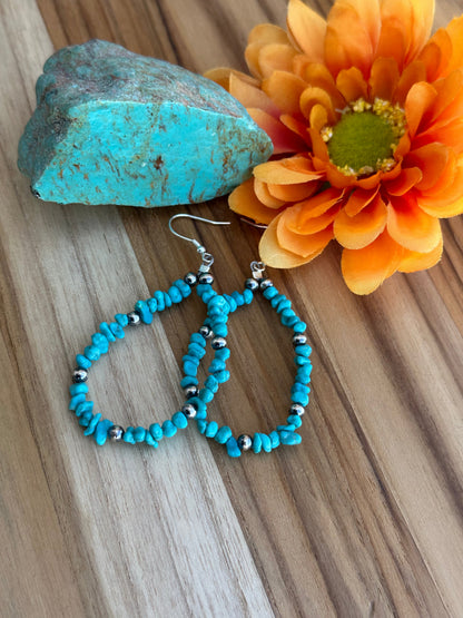 Kingman Turquoise Dangle Earrings