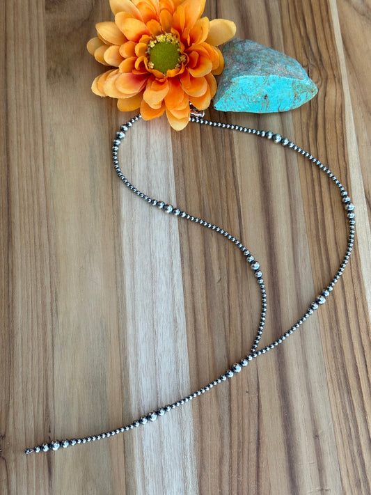 20" Navajo Style Pearl Y Necklace