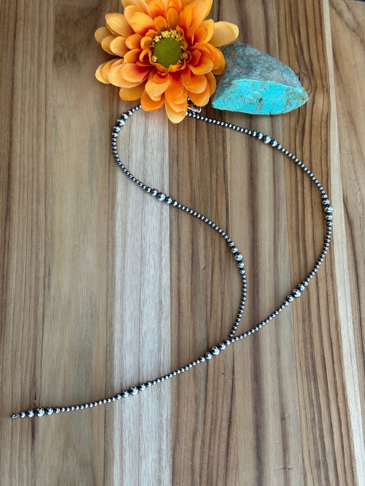 18" Navajo Style Pearl Y-Necklace