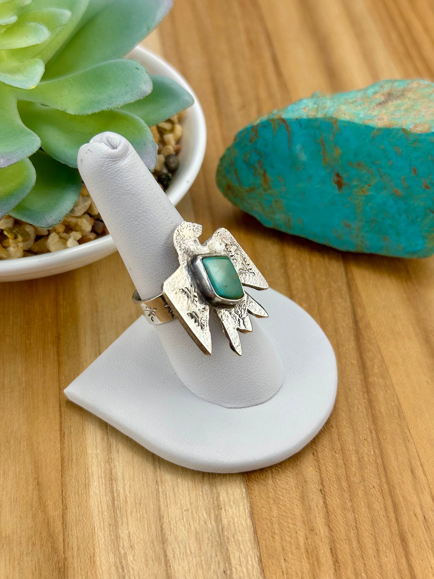 Kingman Thunderbird Sterling Ring