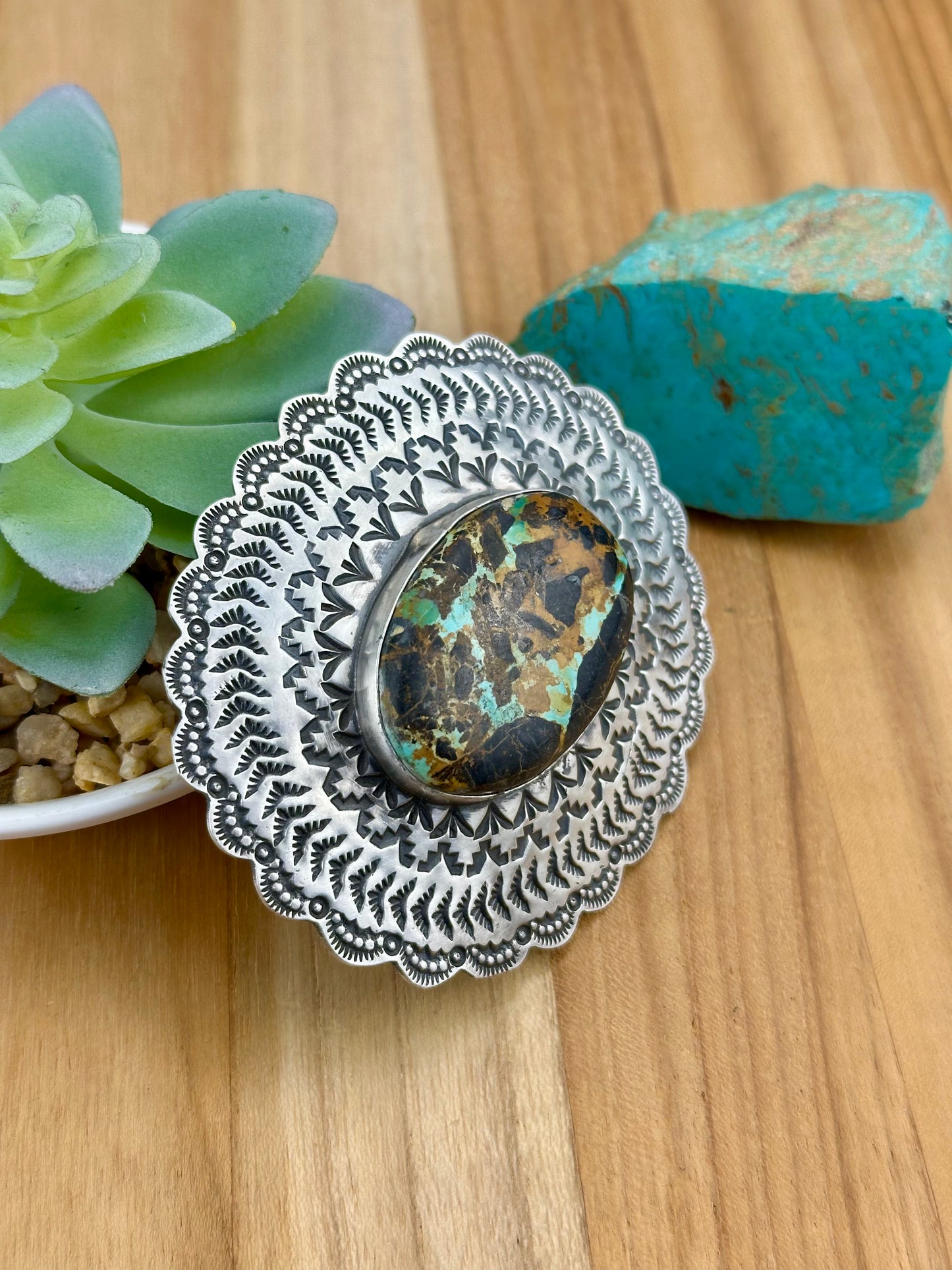 Blackjack Oval Sterling Silver Belt Buckle
