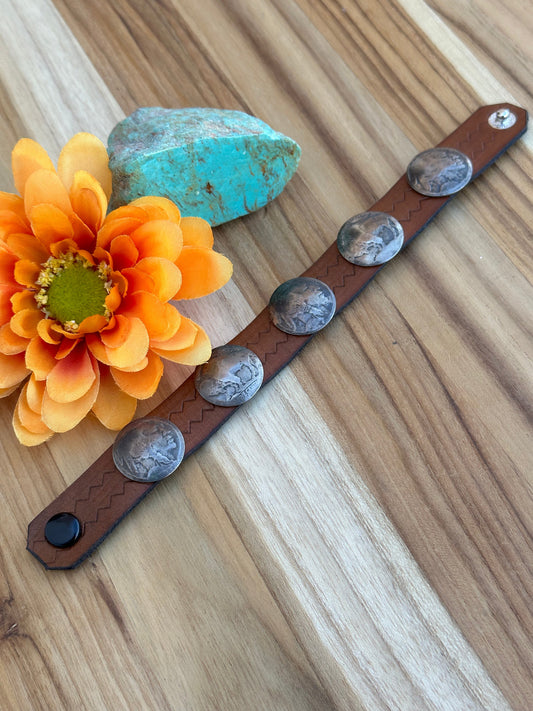 5 Buffalo Coin Bracelet