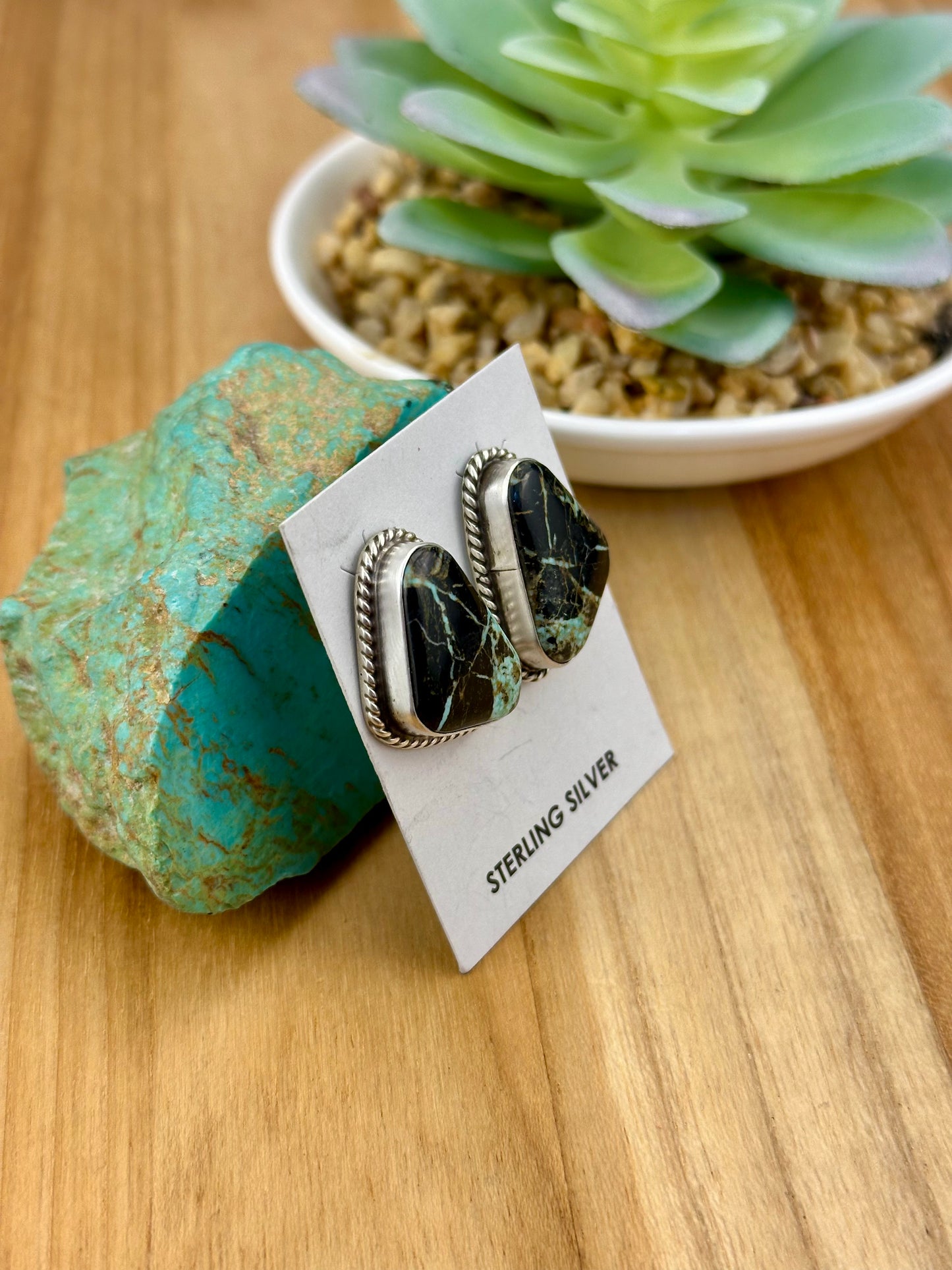 BlackJack Triangle Sterling Studs
