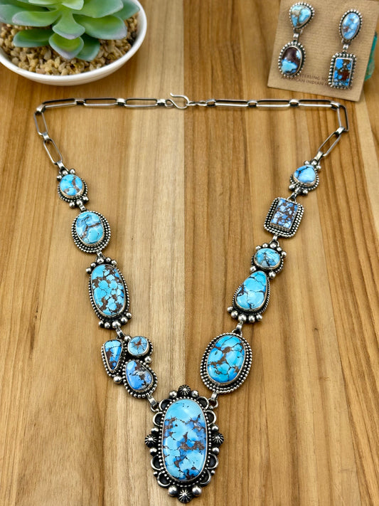 Golden Hills Pendant Sterling Necklace Set