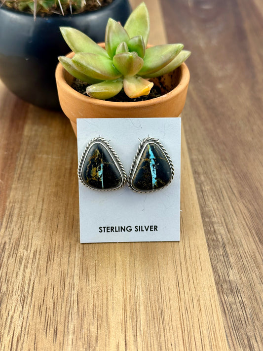 Blackjack Triangle Stud Earrings