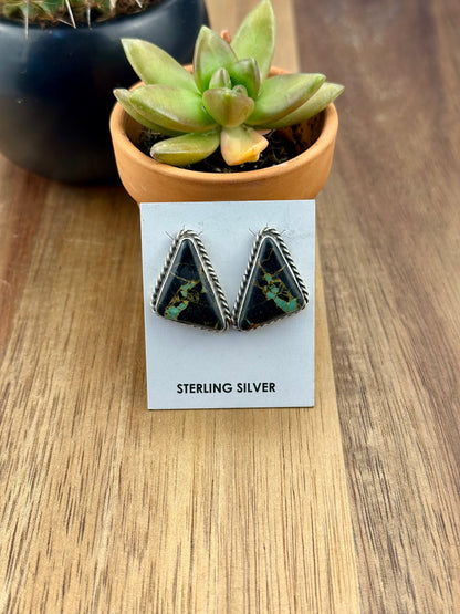Blackjack Triangle Stud Earrings