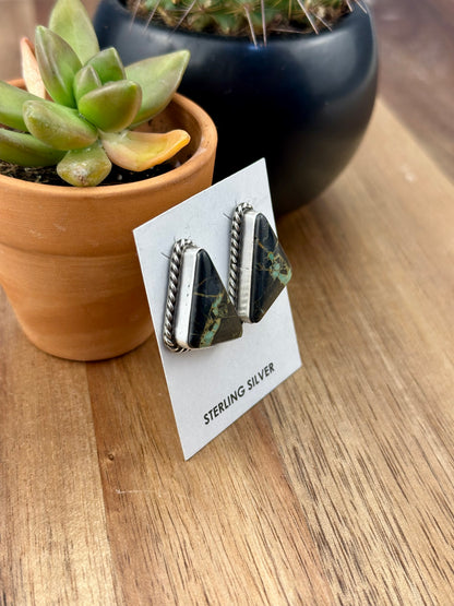 Blackjack Triangle Stud Earrings