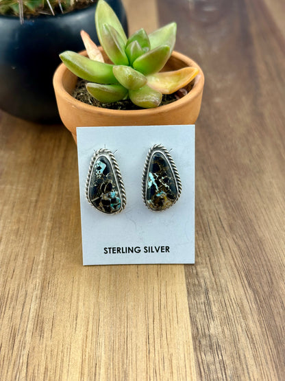 Blackjack Triangle Stud Earrings
