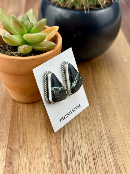 Blackjack Triangle Stud Earrings