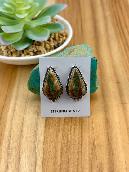 Royston Ribbon Teardrop Stud Earrings