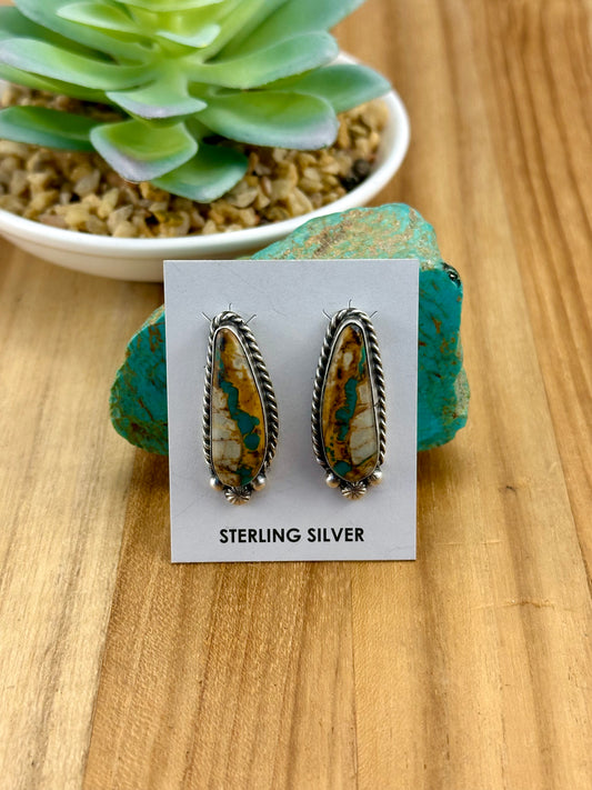Royston Ribbon Sterling Stud Earrings