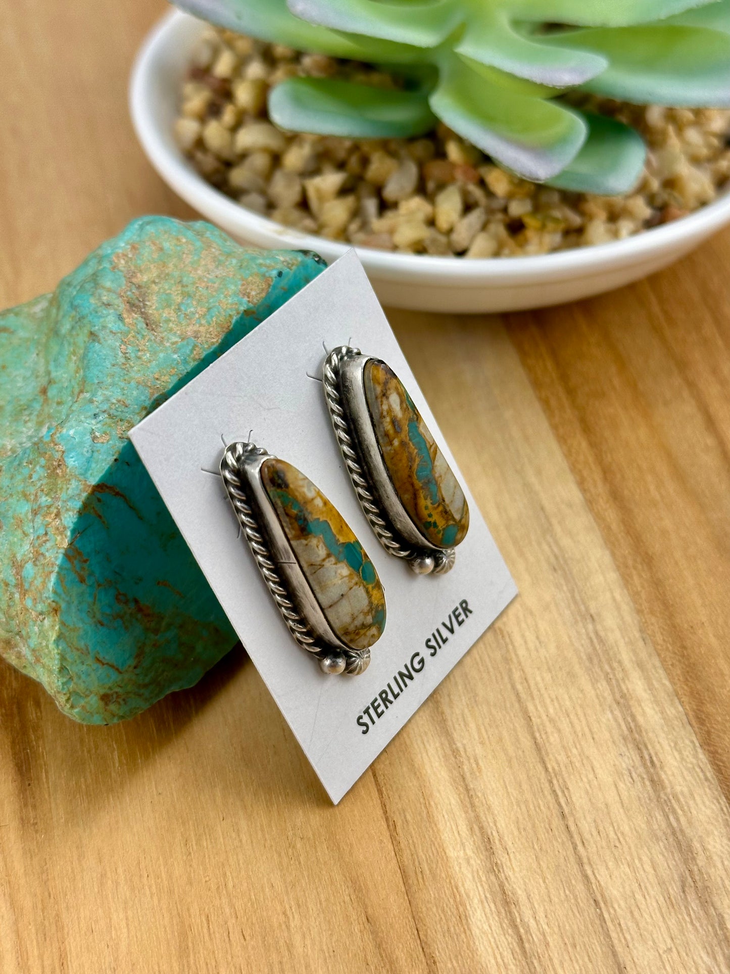 Royston Ribbon Sterling Stud Earrings
