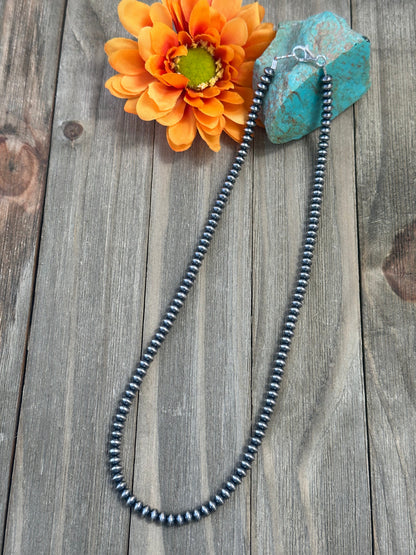 20" 6MM Rondelle Sterling Pearls