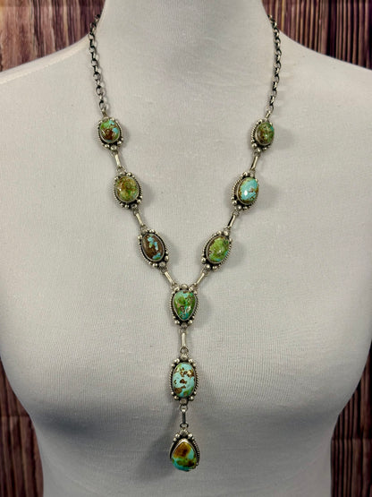 Sonoran Gold Turquoise Lariat Necklace Set