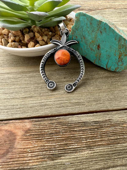Orange Spiny Naja Pendant