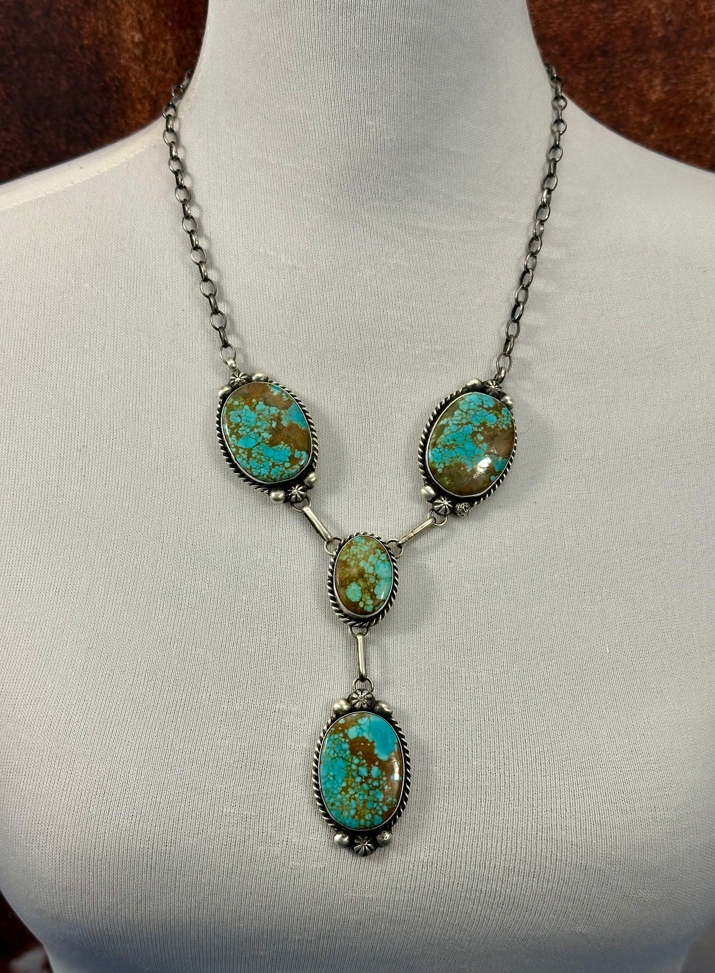 #8 Turquoise Mini Lariat Necklace Set