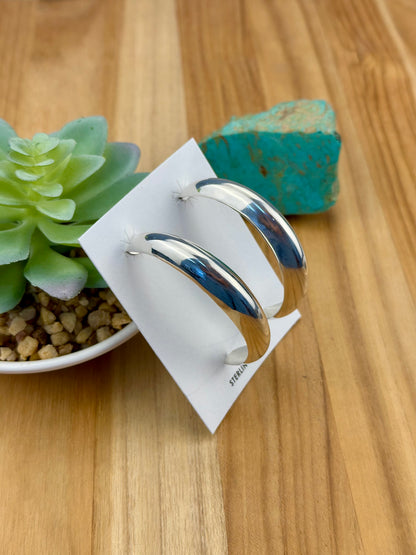 Sterling Silver Hoop Earrings