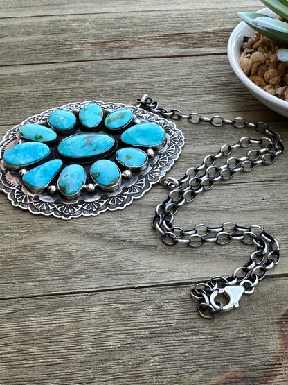 Sonoran Gold Cluster Sterling Silver Necklace