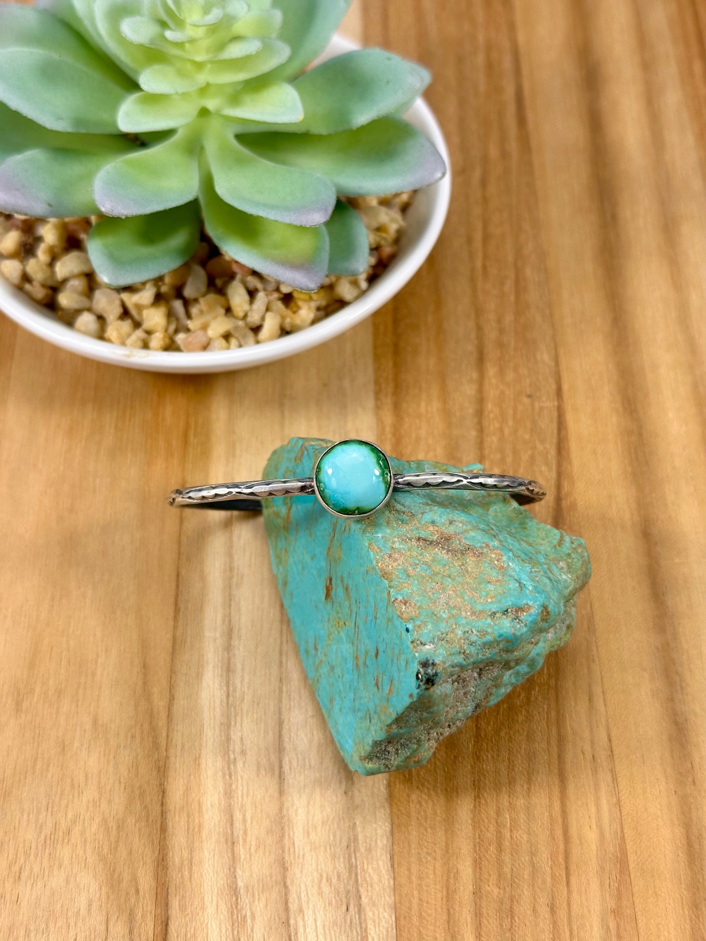Sonoran Gold Single Stone Cuff