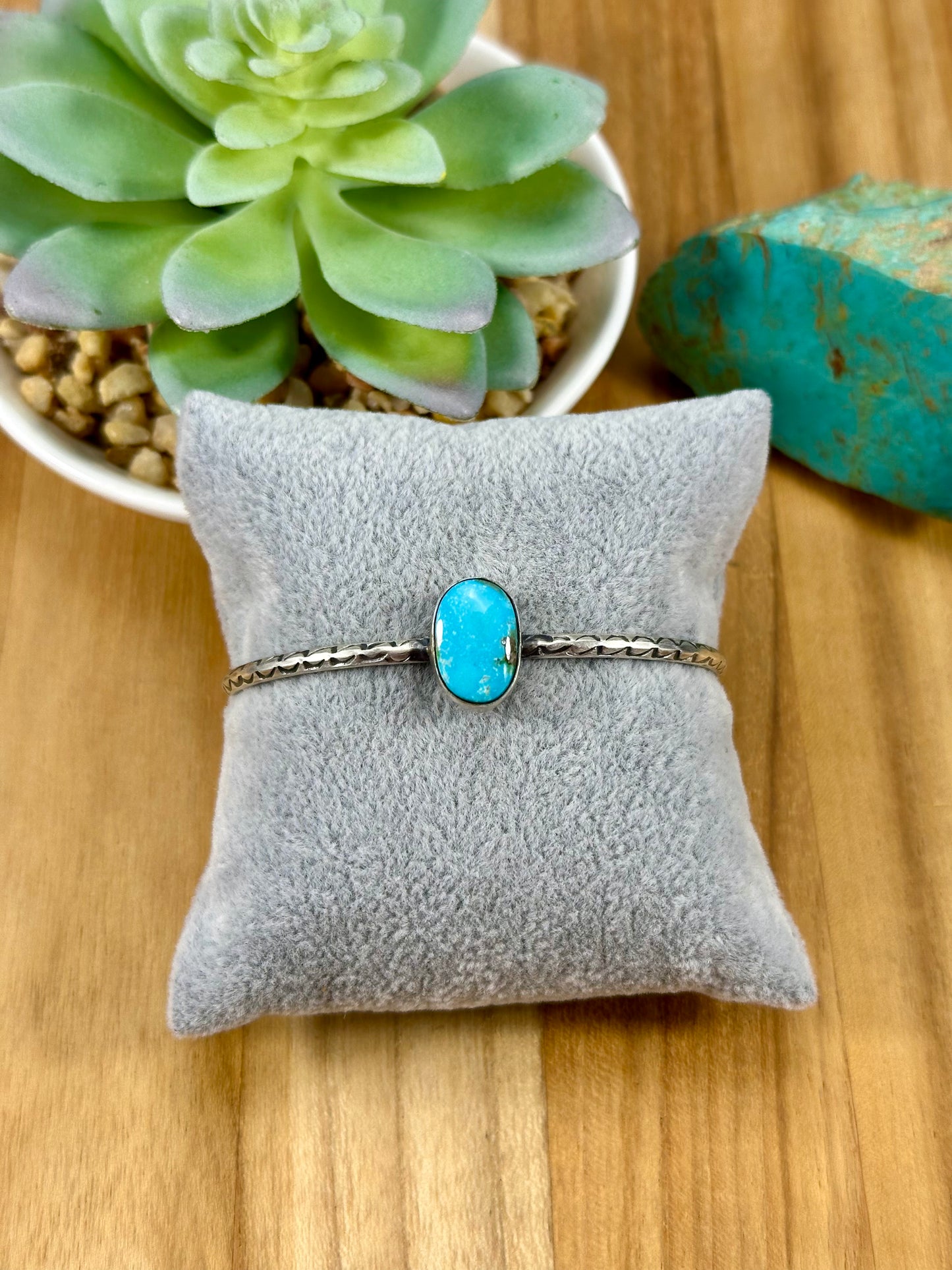 Sonoran Gold Single Stone Sterling Cuff