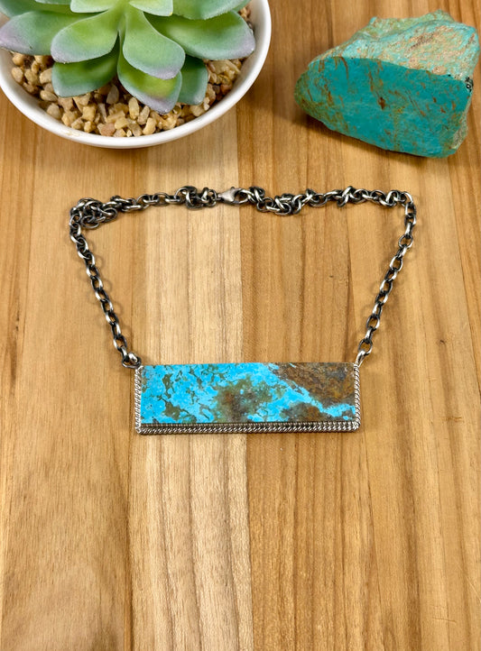 #8 Turquoise Bar Necklace