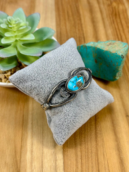 Kingman Turquoise Sterling Cuff