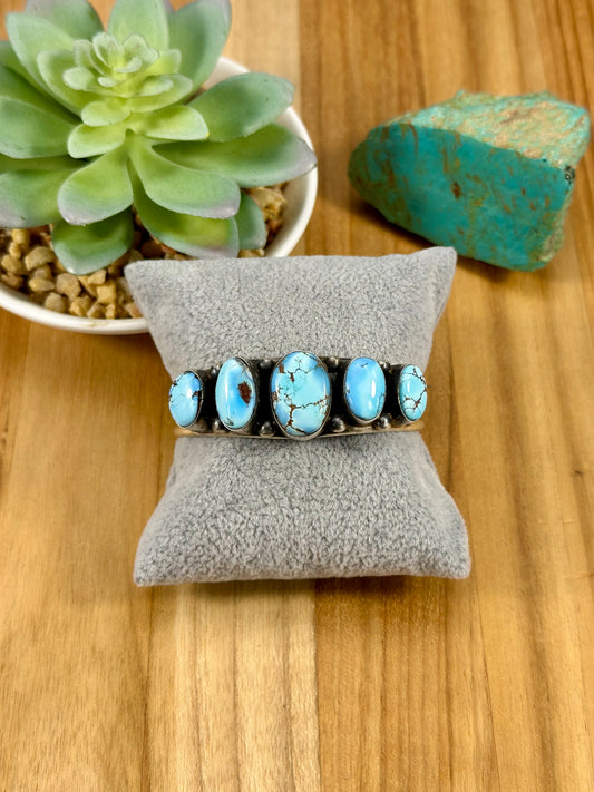 Golden Hills 5 Stone Sterling Cuff