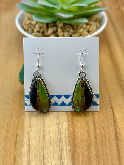 Blackjack Teardrop Dangle Earrings