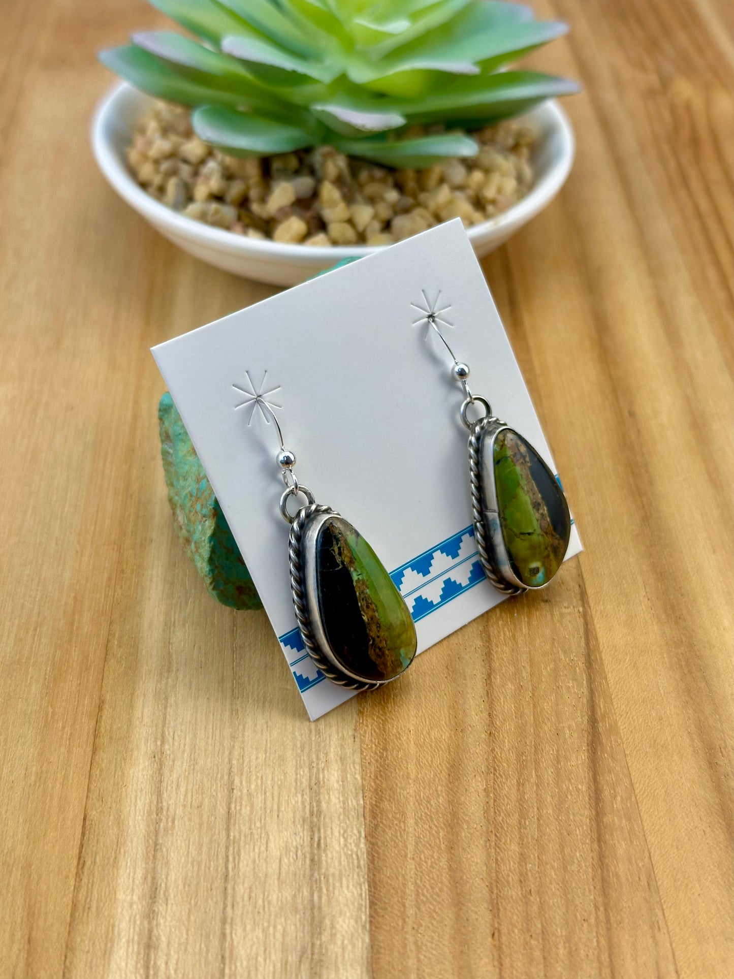 Blackjack Teardrop Dangle Earrings
