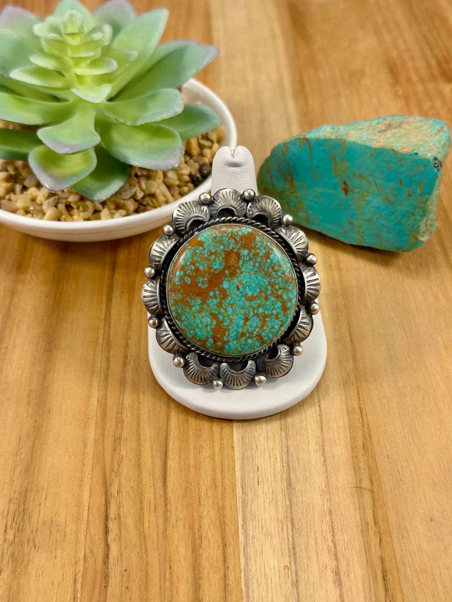 Kingman Turquoise Single Stone Ring